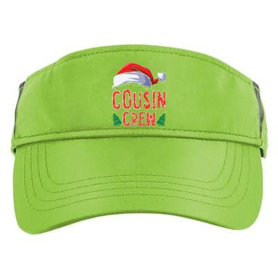 Christmas Cousin Crew Santa Hat Matching Pajamas Family Xmas Gift Adult Drive Performance Visor