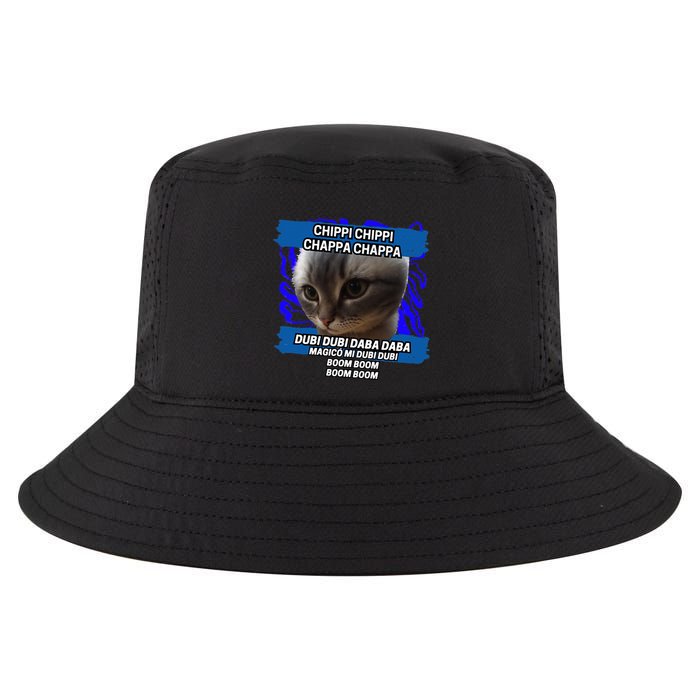 Chippi Chippi Chappa Chappa Dancing Cat Meme Cool Comfort Performance Bucket Hat