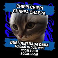 Chippi Chippi Chappa Chappa Dancing Cat Meme Drawstring Bag