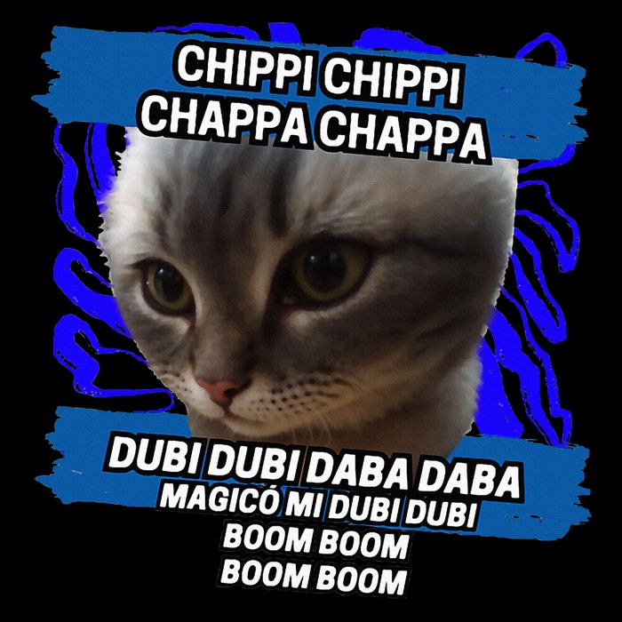 Chippi Chippi Chappa Chappa Dancing Cat Meme Drawstring Bag
