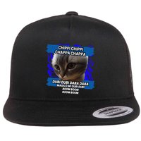 Chippi Chippi Chappa Chappa Dancing Cat Meme Flat Bill Trucker Hat