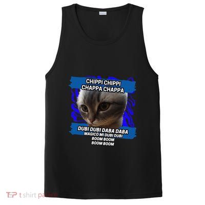 Chippi Chippi Chappa Chappa Dancing Cat Meme PosiCharge Competitor Tank