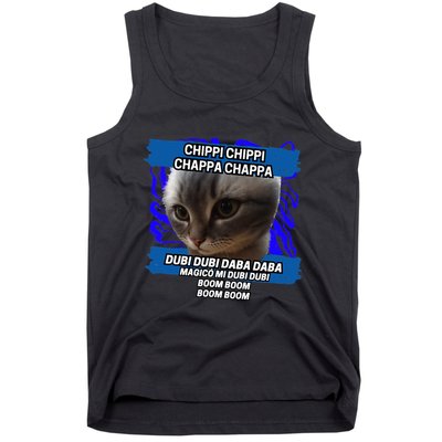 Chippi Chippi Chappa Chappa Dancing Cat Meme Tank Top