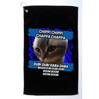 Chippi Chippi Chappa Chappa Dancing Cat Meme Golf Towel