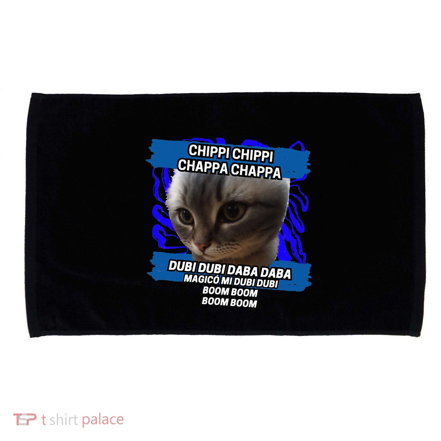 Chippi Chippi Chappa Chappa Dancing Cat Meme Microfiber Hand Towel