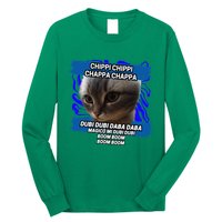 Chippi Chippi Chappa Chappa Dancing Cat Meme Long Sleeve Shirt