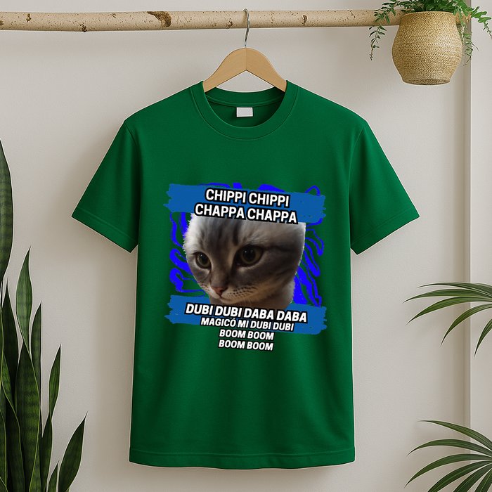 Chippi Chippi Chappa Chappa Dancing Cat Meme T-Shirt