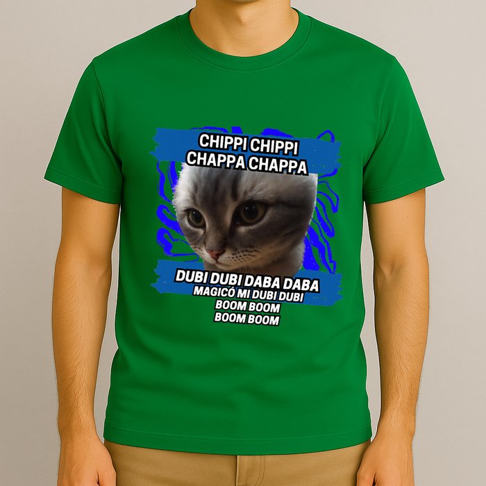 Chippi Chippi Chappa Chappa Dancing Cat Meme T-Shirt