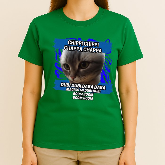 Chippi Chippi Chappa Chappa Dancing Cat Meme T-Shirt