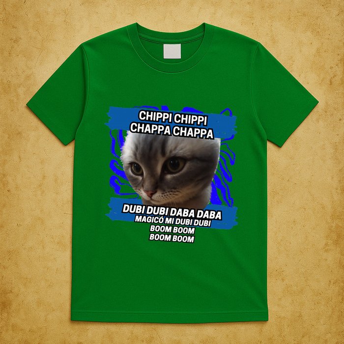 Chippi Chippi Chappa Chappa Dancing Cat Meme T-Shirt