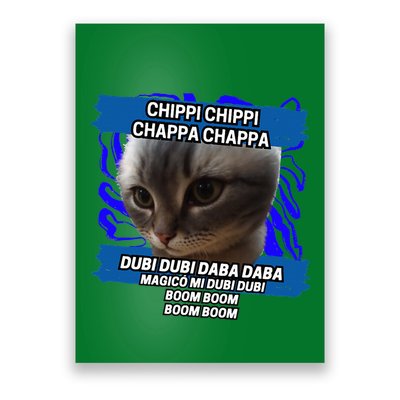 Chippi Chippi Chappa Chappa Dancing Cat Meme Poster