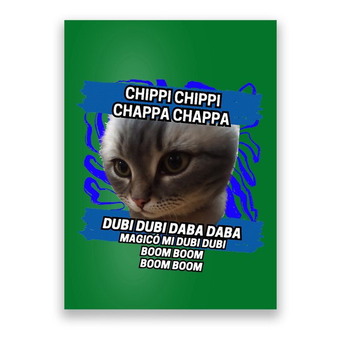 Chippi Chippi Chappa Chappa Dancing Cat Meme Poster