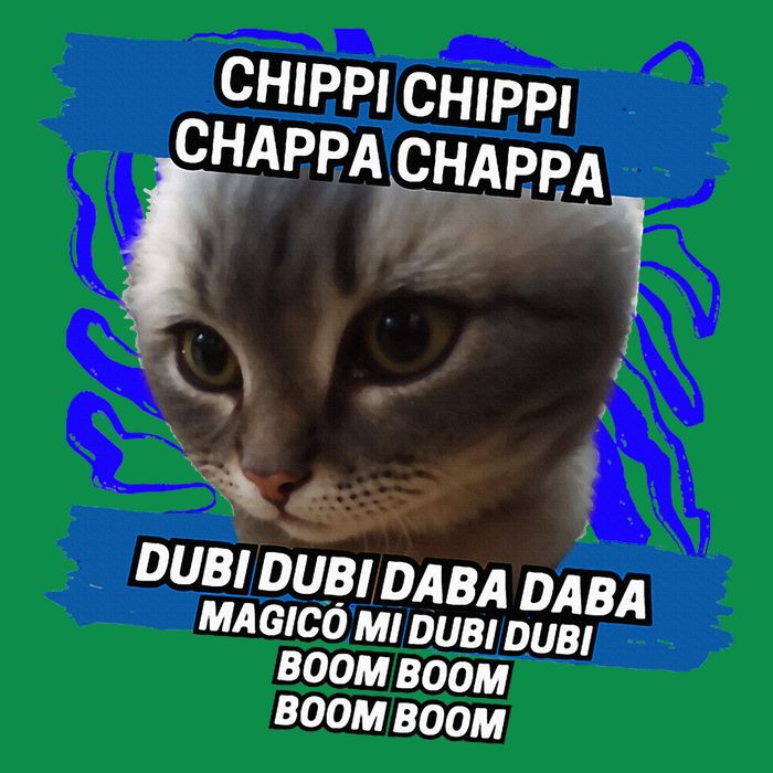 Chippi Chippi Chappa Chappa Dancing Cat Meme Poster