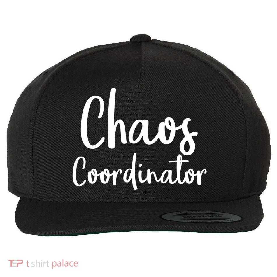Chaos Coordinator Cool Gift Chaos Coordinator Funny Gift Wool Snapback Cap