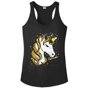 Cute Candy Corn Unicorn Halloween Top Ladies PosiCharge Competitor Racerback Tank