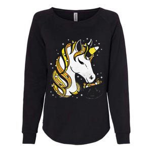 Cute Candy Corn Unicorn Halloween Top Womens California Wash Sweatshirt