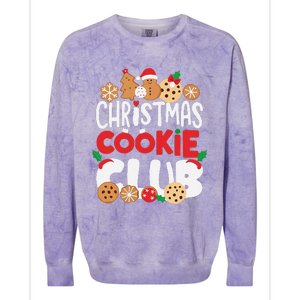 Christmas Cookie Club Holiday Baking Family Party Fun Colorblast Crewneck Sweatshirt