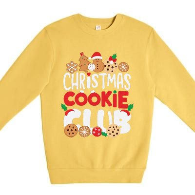 Christmas Cookie Club Holiday Baking Family Party Fun Premium Crewneck Sweatshirt