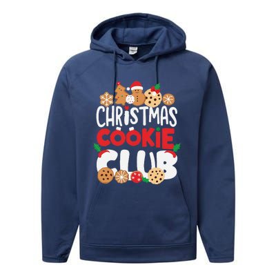 Christmas Cookie Club Holiday Baking Family Party Fun Performance Fleece Hoodie