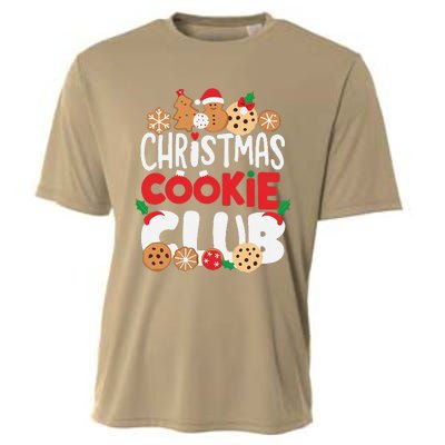 Christmas Cookie Club Holiday Baking Family Party Fun Cooling Performance Crew T-Shirt