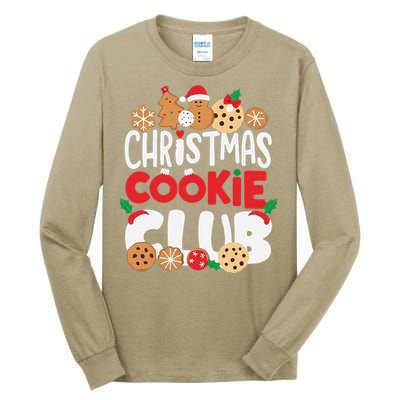 Christmas Cookie Club Holiday Baking Family Party Fun Tall Long Sleeve T-Shirt