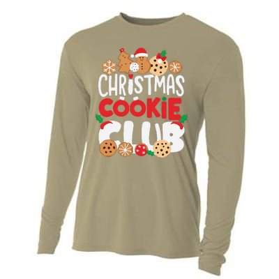 Christmas Cookie Club Holiday Baking Family Party Fun Cooling Performance Long Sleeve Crew