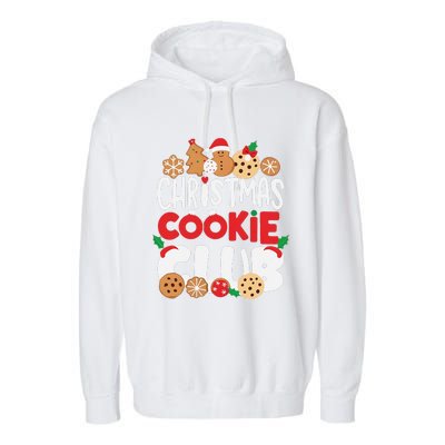 Christmas Cookie Club Holiday Baking Family Party Fun Garment-Dyed Fleece Hoodie