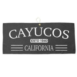 Cayucos California Large Microfiber Waffle Golf Towel