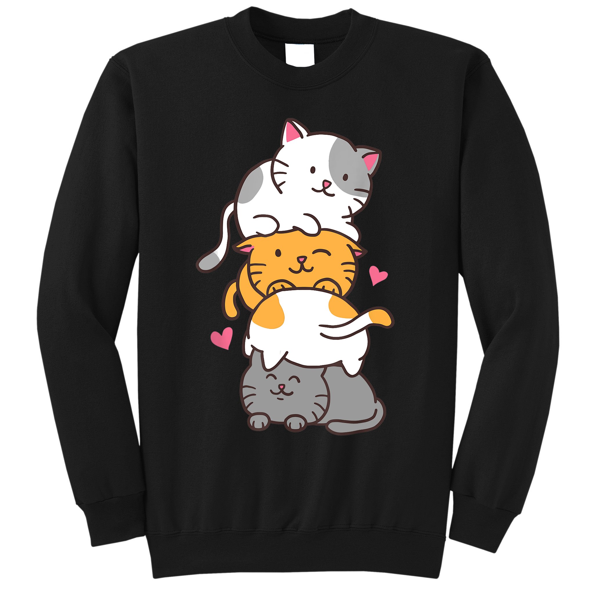 Cat Cats Cute Kitty Pile Anime Kawaii Neko Gift TShirt Sweatshirt