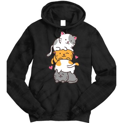 Cat Cats Cute Kitty Pile Anime Kawaii Neko Gift TShirt Tie Dye Hoodie
