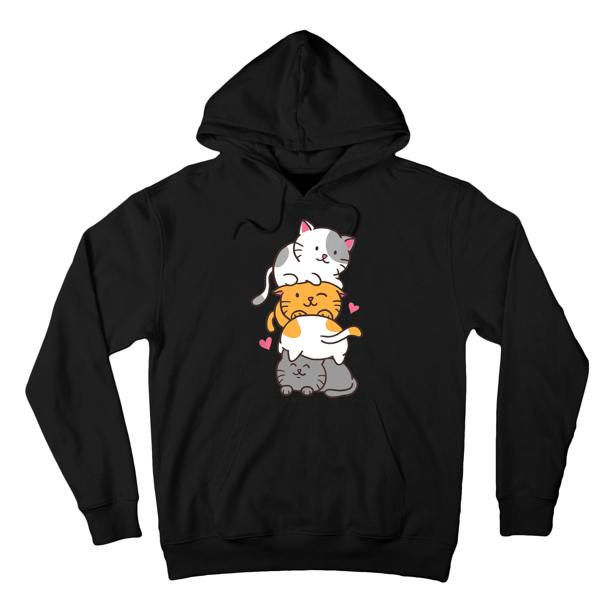Cat Cats Cute Kitty Pile Anime Kawaii Neko Gift TShirt Tall Hoodie