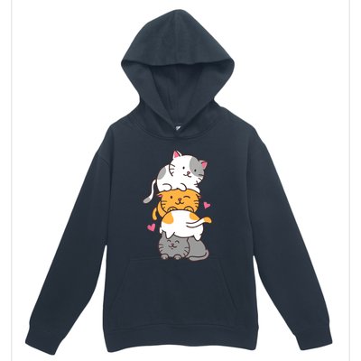 Cat Cats Cute Kitty Pile Anime Kawaii Neko Gift TShirt Urban Pullover Hoodie