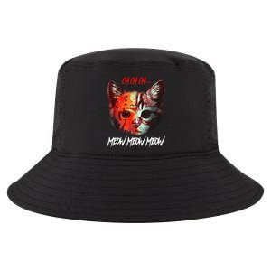 Ch Ch Ch Meow Meow Meow Scary Halloween Cat Funny Cool Comfort Performance Bucket Hat