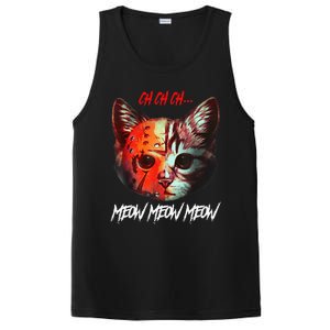 Ch Ch Ch Meow Meow Meow Scary Halloween Cat Funny PosiCharge Competitor Tank