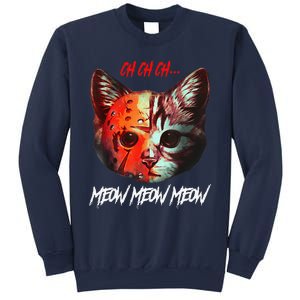 Ch Ch Ch Meow Meow Meow Scary Halloween Cat Funny Sweatshirt