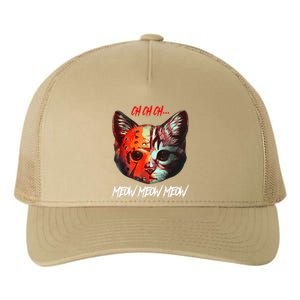 Ch Ch Ch Meow Meow Meow Scary Halloween Cat Funny Yupoong Adult 5-Panel Trucker Hat