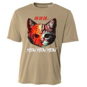 Ch Ch Ch Meow Meow Meow Scary Halloween Cat Funny Cooling Performance Crew T-Shirt