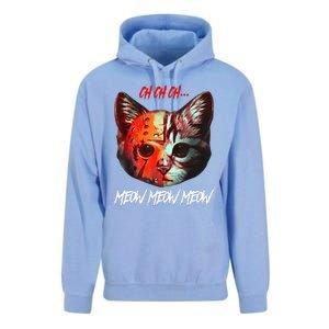 Ch Ch Ch Meow Meow Meow Scary Halloween Cat Funny Unisex Surf Hoodie