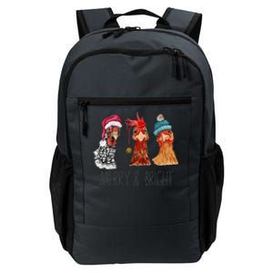 Cute Chickens Christmas Christmas Farm Animal Funny Holiday  Daily Commute Backpack