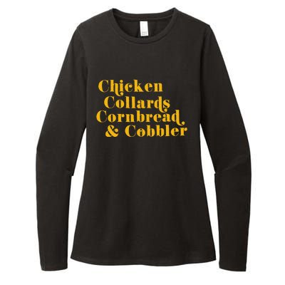 Chicken Collards Cornbread & Cobbler Womens CVC Long Sleeve Shirt