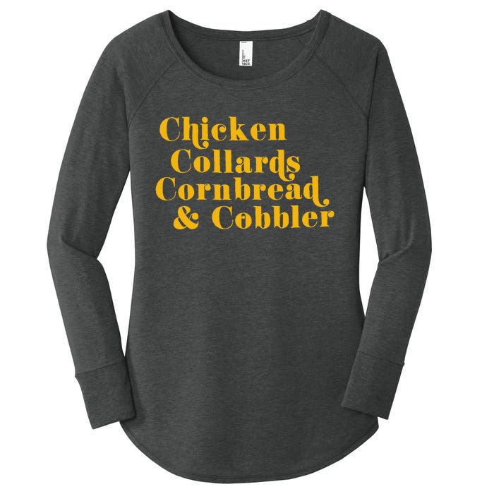 Chicken Collards Cornbread & Cobbler Women's Perfect Tri Tunic Long Sleeve Shirt