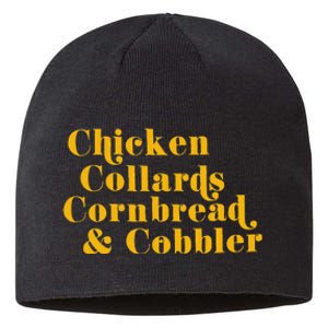 Chicken Collards Cornbread & Cobbler Sustainable Beanie