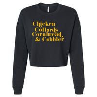 Chicken Collards Cornbread & Cobbler Cropped Pullover Crew