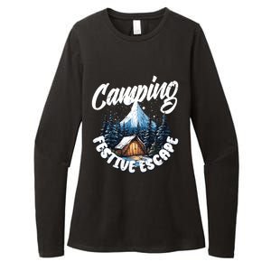 Camping Christmas Camper Camping Lover Gift Womens CVC Long Sleeve Shirt