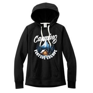 Camping Christmas Camper Camping Lover Gift Women's Fleece Hoodie