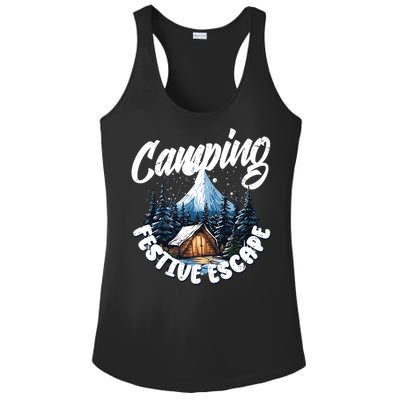 Camping Christmas Camper Camping Lover Gift Ladies PosiCharge Competitor Racerback Tank