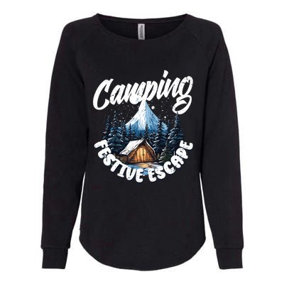 Camping Christmas Camper Camping Lover Gift Womens California Wash Sweatshirt