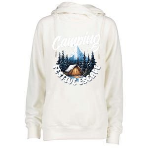 Camping Christmas Camper Camping Lover Gift Womens Funnel Neck Pullover Hood