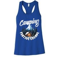 Camping Christmas Camper Camping Lover Gift Women's Racerback Tank