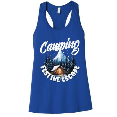 Camping Christmas Camper Camping Lover Gift Women's Racerback Tank